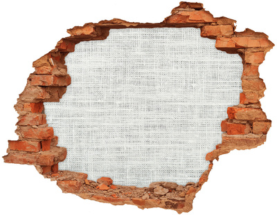 Autocollant à effet 3d trou Un mur en ruine donnant sur le vide