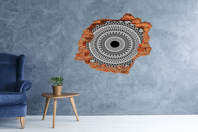 Sticker mural effet trou Motif abstrait sur le mur