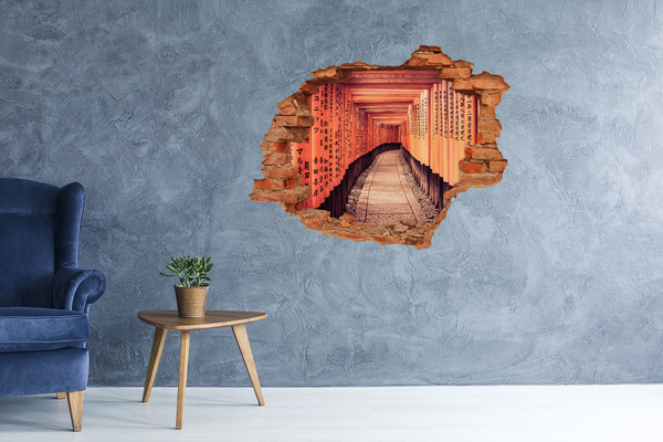 Sticker trou dans le mur Sanctuaire Fushimi Inari