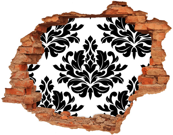 Sticker trou dans le mur Motif de style baroque