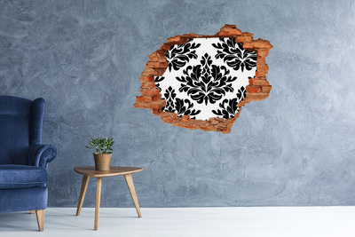 Sticker trou dans le mur Motif de style baroque