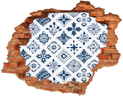 Autocollant à effet 3d trou Motifs floraux sur le mur