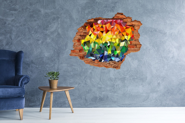 Sticker trou dans le mur trou coloré dans le mur