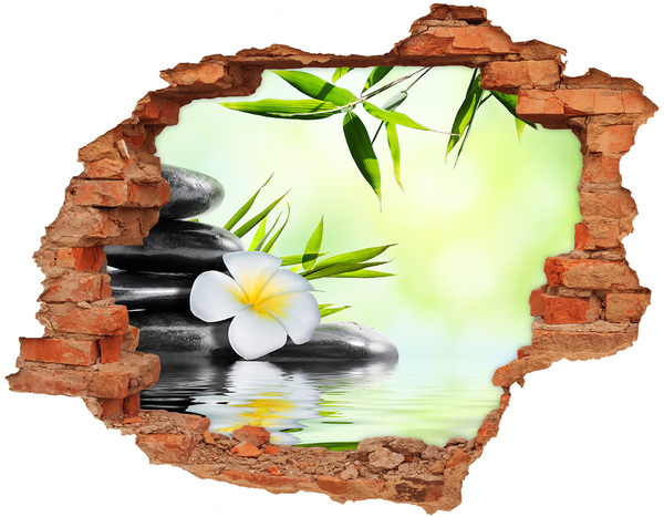 Sticker mural effet trou Une oasis de paix dans la nature