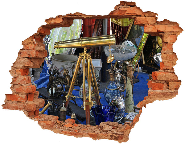 Sticker mural effet trou Antiquités dans une boutique mystérieuse