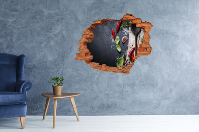 Autocollant mural trou Une cuisine pleine de saveurs