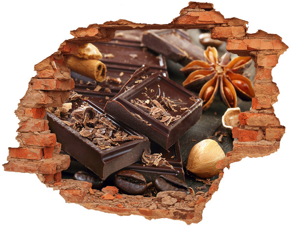 Autocollant à effet 3d trou Délice au chocolat