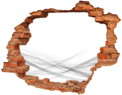 Autocollant à effet 3d trou Un mur en ruine donnant sur l'espace