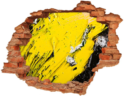 Autocollant à effet 3d trou Trou doré dans le béton