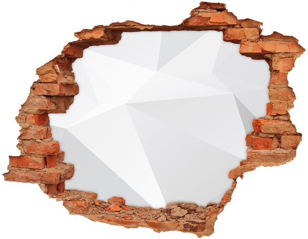 Sticker trou dans le mur Mur brisé avec reflet de lumière