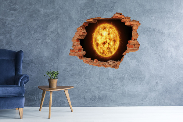 Autocollant mural trou explosion solaire