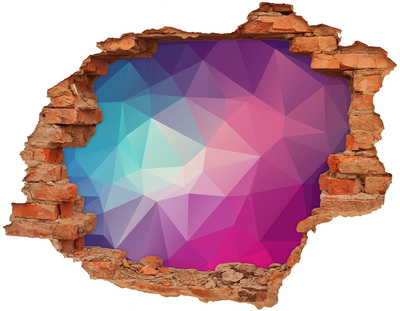 Sticker mural effet trou Géométrie dans le trou