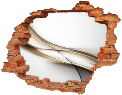 Autocollant à effet 3d trou espace abstrait derrière le mur