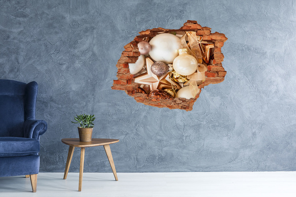 Sticker trou dans le mur Décorations de Noël Hole in the Wall