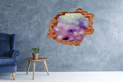 Autocollant mural trou trou coloré dans le mur