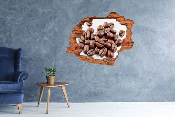Autocollant mural trou Du café dans un mur en ruine