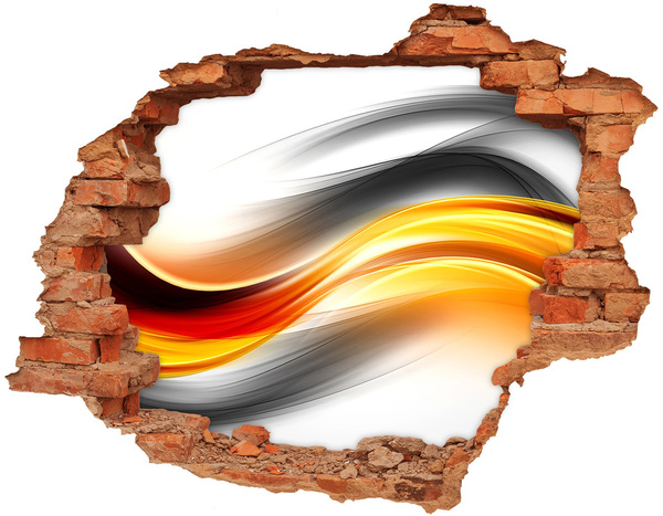 Autocollant à effet 3d trou Une explosion de couleurs dans le béton