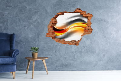 Autocollant à effet 3d trou Une explosion de couleurs dans le béton