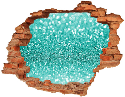 Autocollant mural trou De l'eau gazeuse dans un trou dans le mur