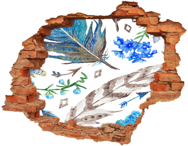 Autocollant à effet 3d trou Une oasis mystérieuse dans la jungle