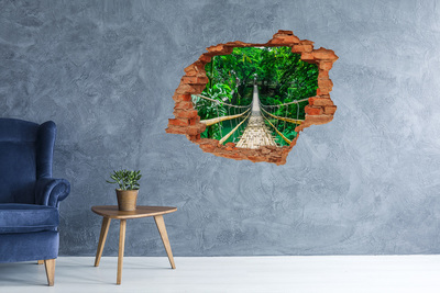 Autocollant mural trou Pont dans la jungle