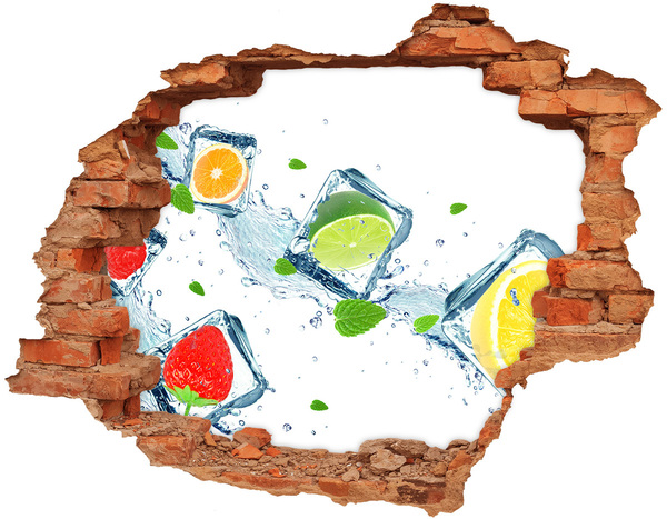 Sticker trou dans le mur Un cocktail rafraîchissant dans un cadre estival