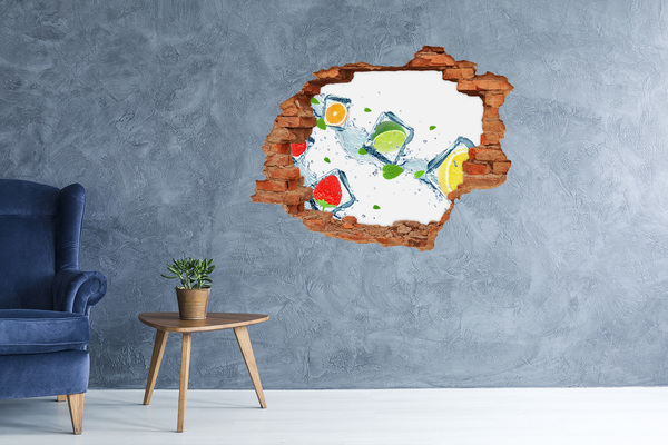 Sticker trou dans le mur Un cocktail rafraîchissant dans un cadre estival