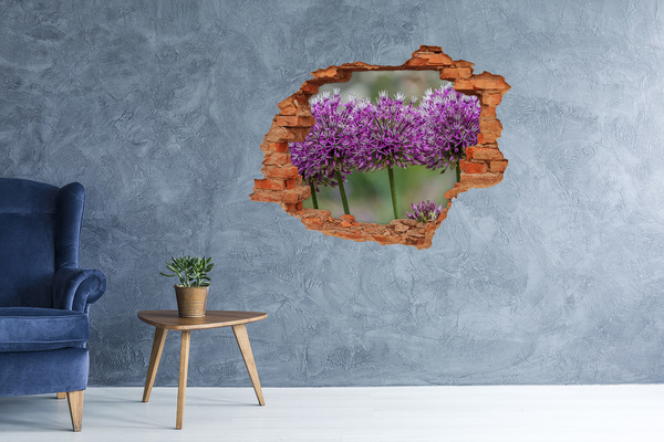 Autocollant mural trou Fleurs en pleine floraison