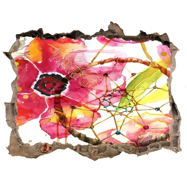 Autocollant mural trou Rêve de fleur dans un trou dans le mur