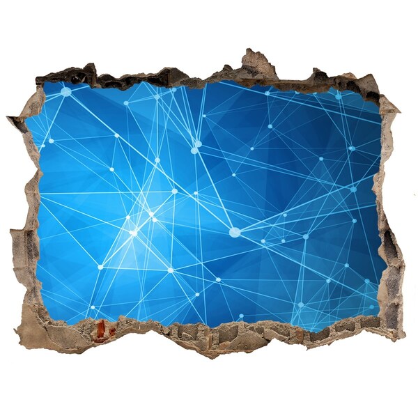 Autocollant mural trou Espace numérique derrière le mur