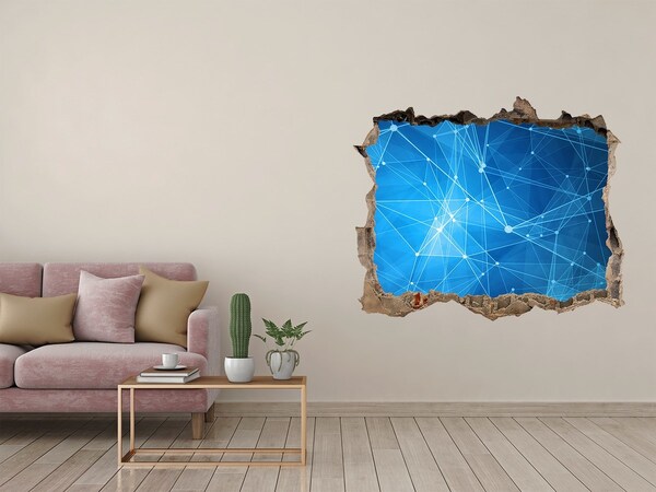 Autocollant mural trou Espace numérique derrière le mur