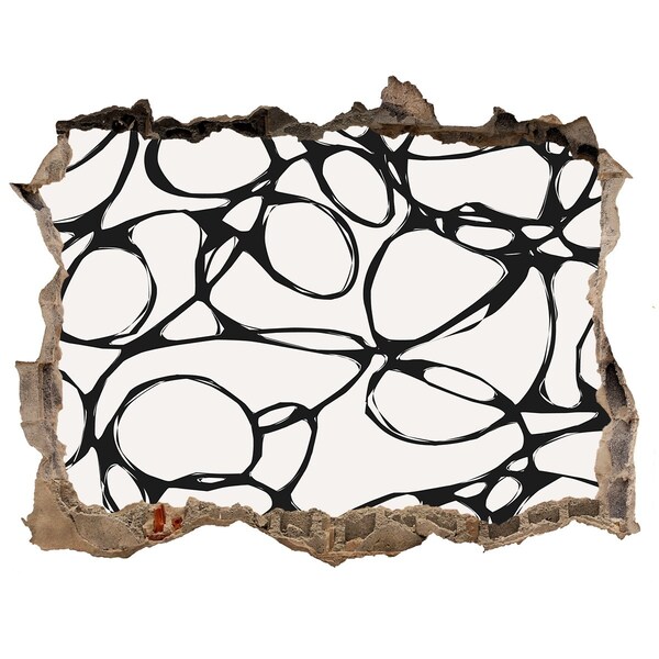 Autocollant mural trou Motifs abstraits sur le mur