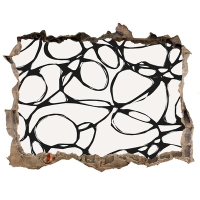 Autocollant mural trou Motifs abstraits sur le mur