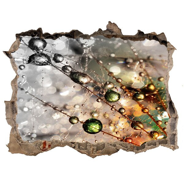 Sticker trou dans le mur Structure cristalline à la lumière