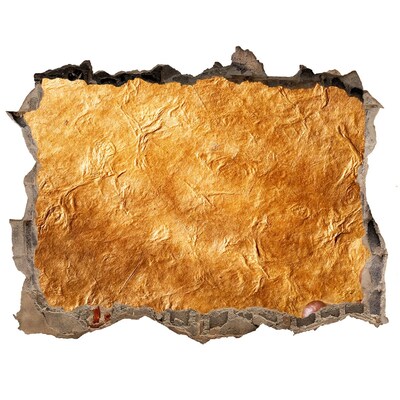 Autocollant mural trou Trou doré dans le mur