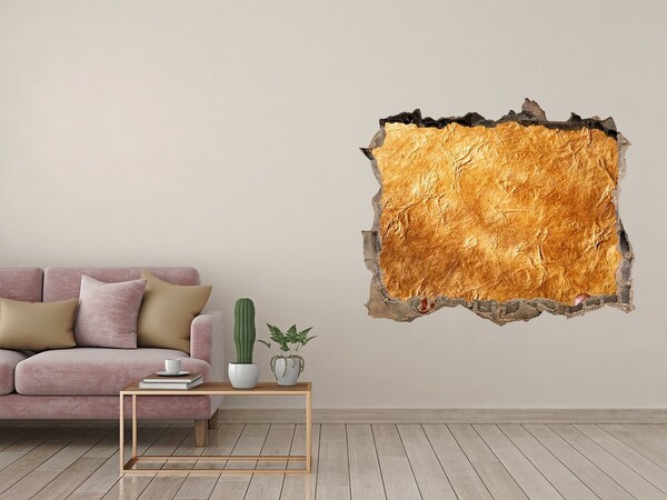 Autocollant mural trou Trou doré dans le mur