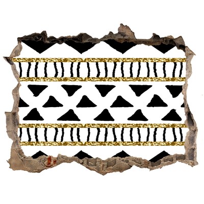 Autocollant à effet 3d trou Trou stylisé dans le mur