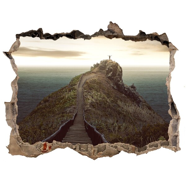 Autocollant mural trou Chemin vers le ciel