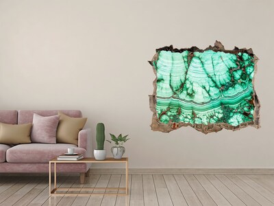 Sticker mural effet trou Grotte de Malachite