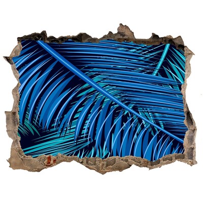 Autocollant à effet 3d trou oasis tropicale avec des palmiers