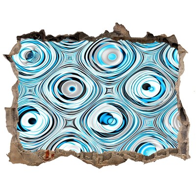 Sticker mural effet trou Tourbillons d'eau dans le béton