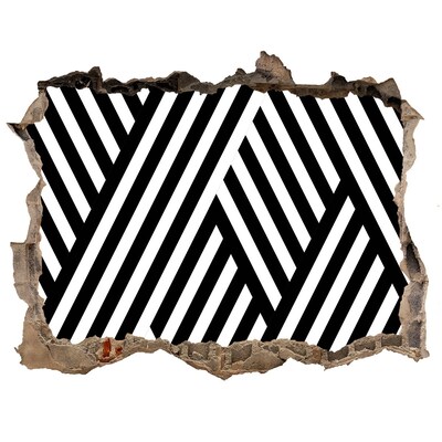 Autocollant mural trou Motifs géométriques dans un trou dans le mur