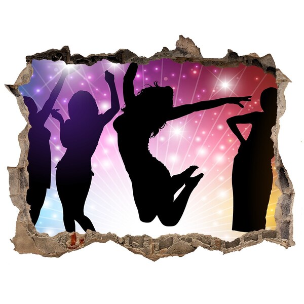 Autocollant mural trou Danser sous les projecteurs