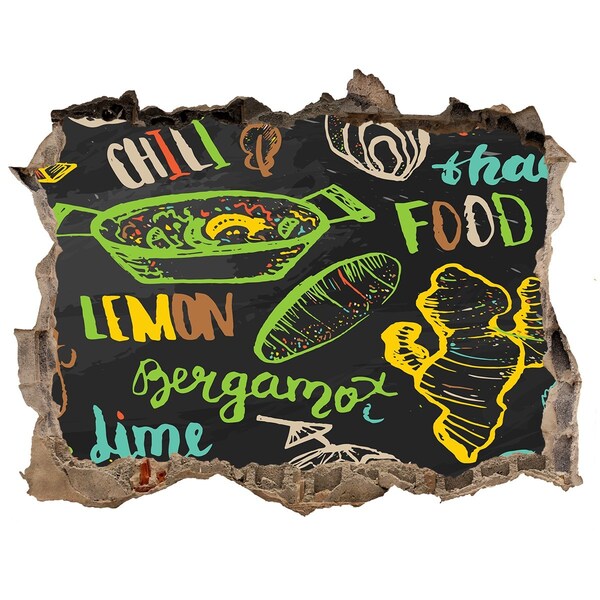 Sticker trou dans le mur Inspirations pour la cuisine