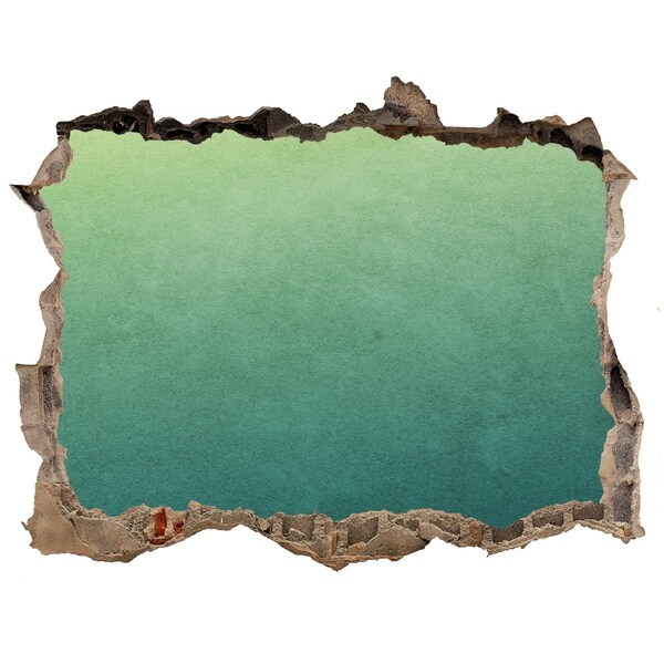 Autocollant à effet 3d trou Une baie sous les tropiques