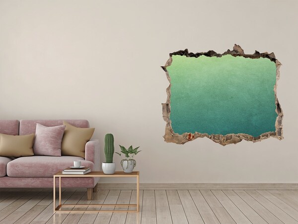 Autocollant à effet 3d trou Une baie sous les tropiques