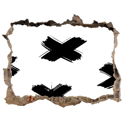 Autocollant mural trou Trou branché dans le mur