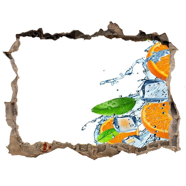 Autocollant à effet 3d trou Cocktail rafraîchissant aux agrumes