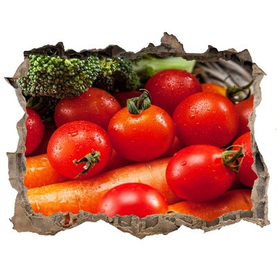 Sticker trou dans le mur Des légumes frais du jardin