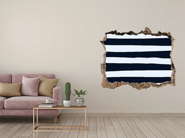 Sticker trou dans le mur Percée jusqu'aux profondeurs de la mer